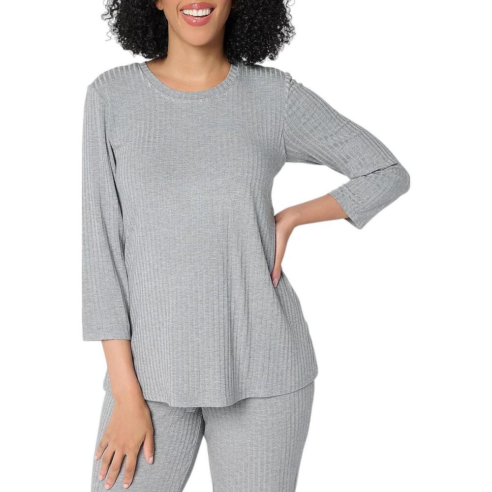 Modern Soul Women's Radiant U-Neck Top Support System Hthr Charcoal - Regular